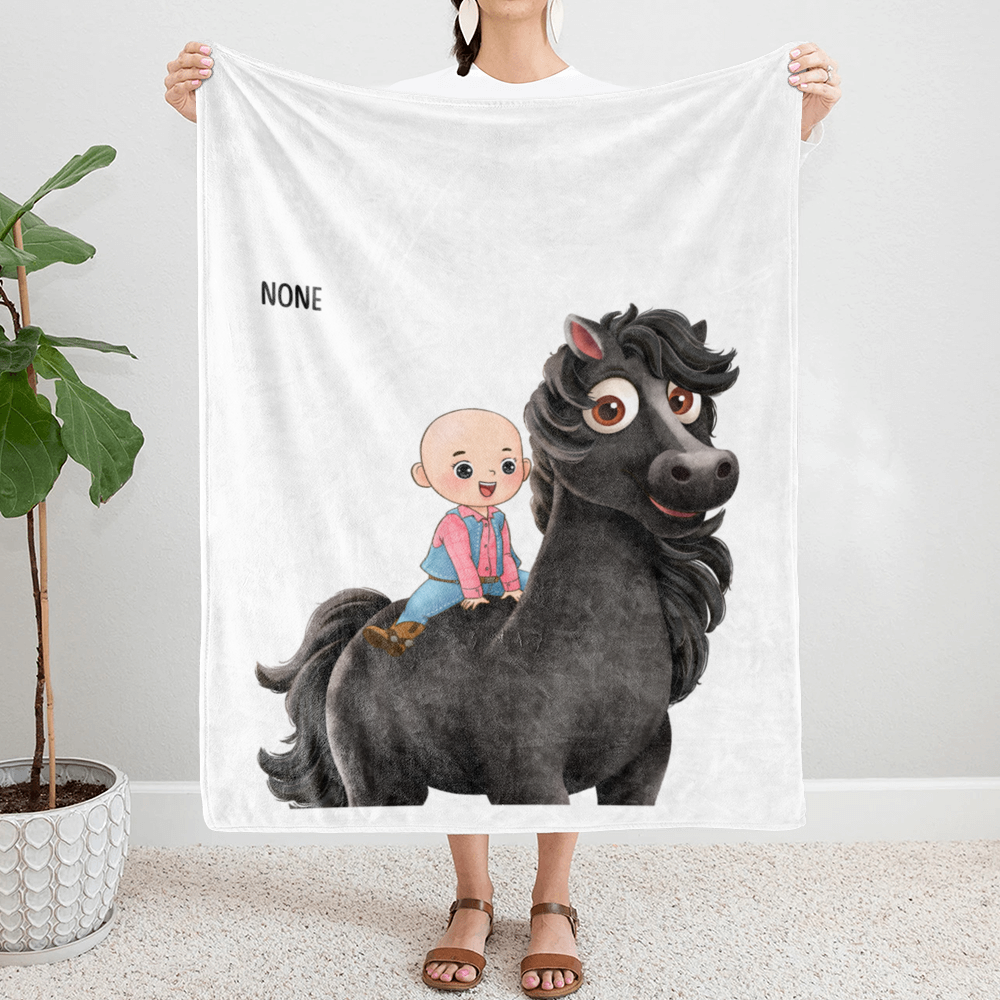 HaLTT - Mass - Choose Horse #Đen - Personalized Blanket