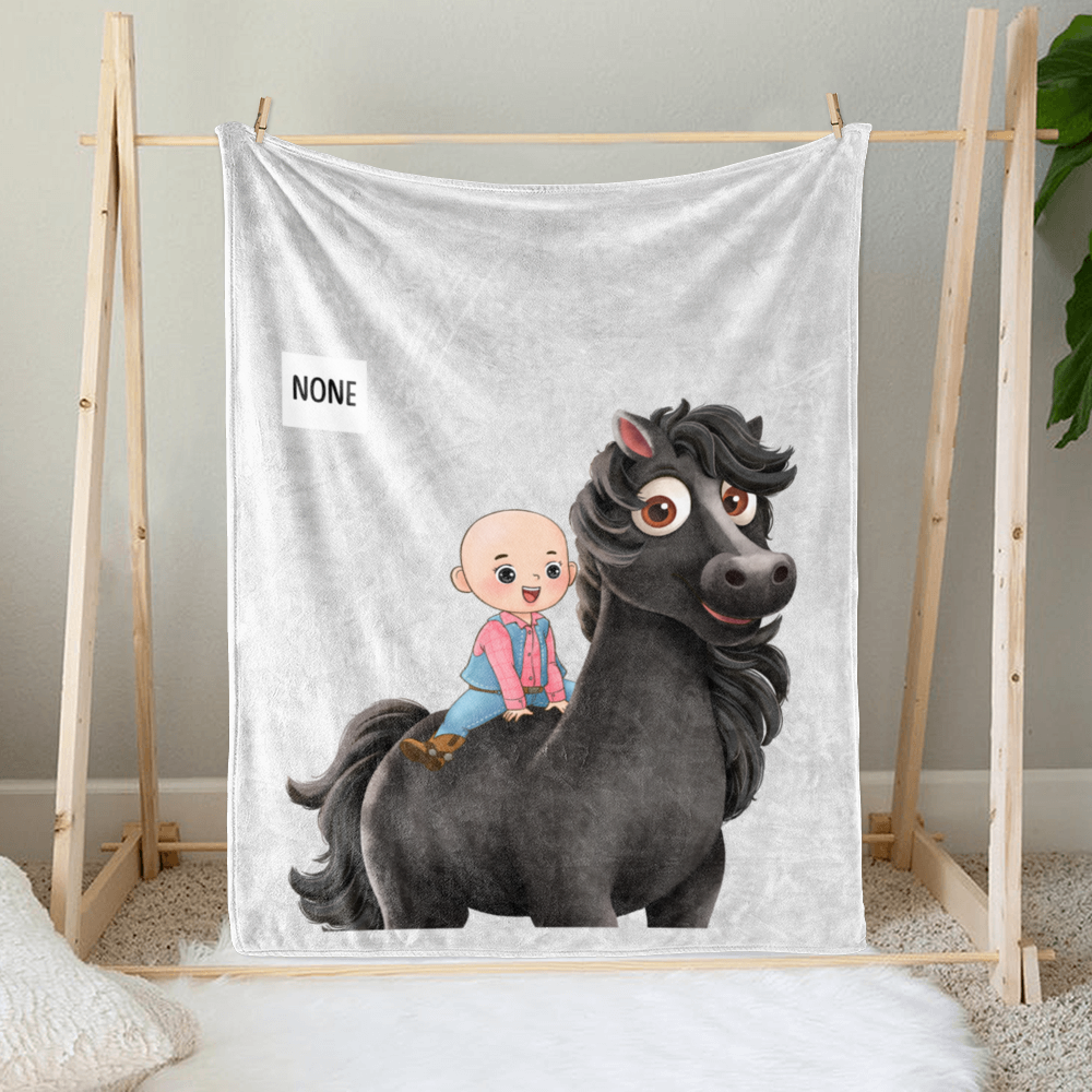 HaLTT - Mass - Choose Horse #Đen - Personalized Blanket_1