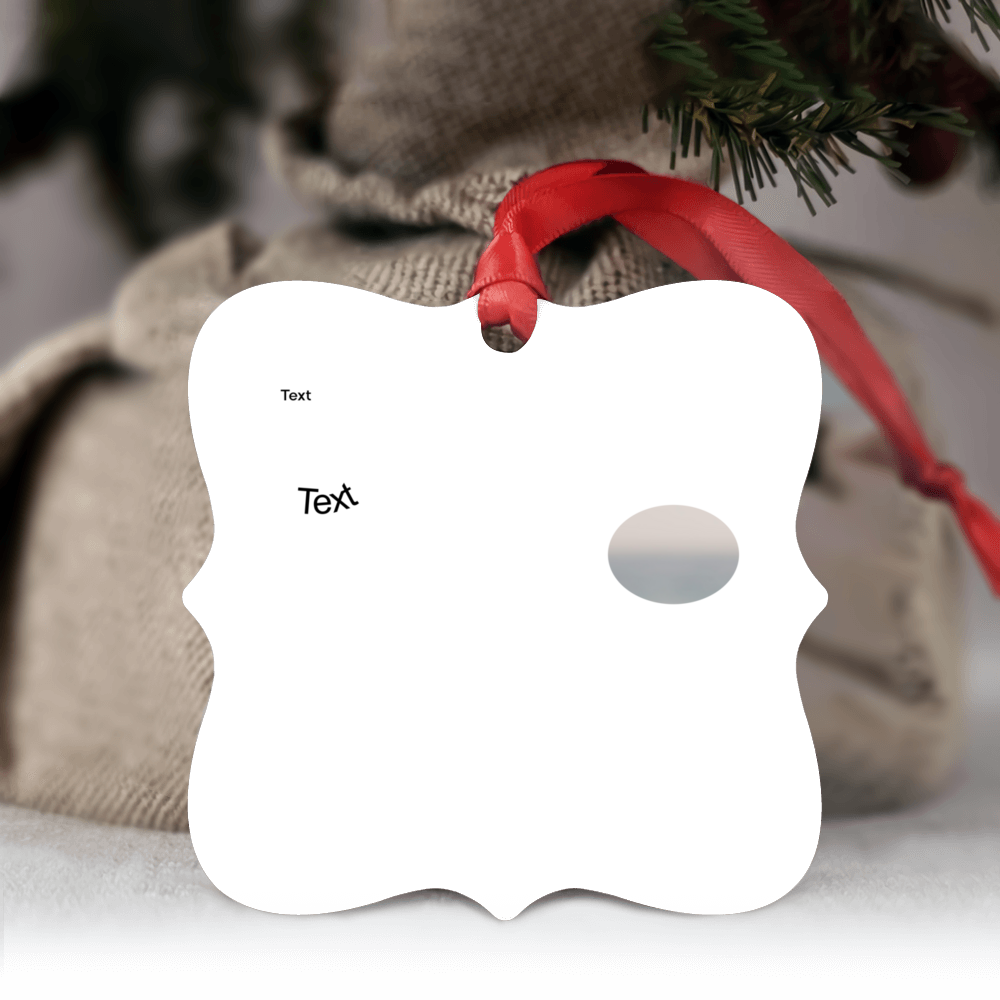 Thuy test - Text cong - Personalized Photo Ornament