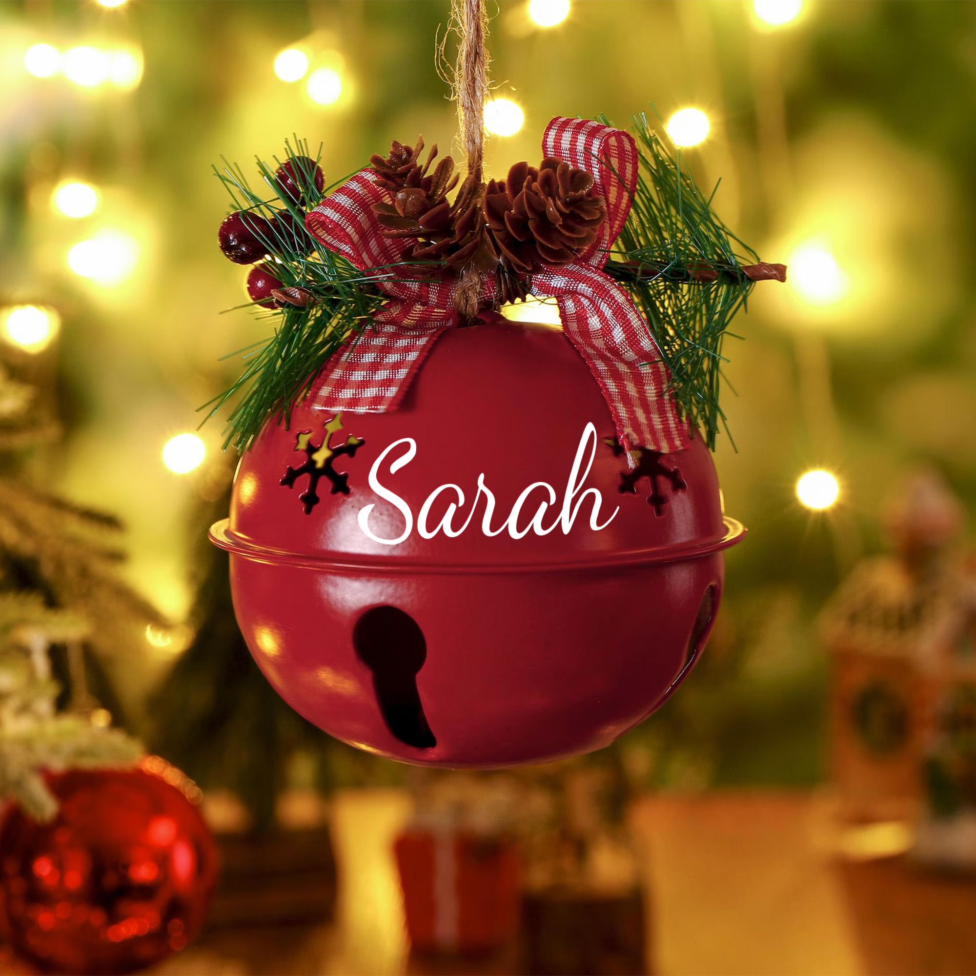 Custom Name & Year's Jingle Bell - Custom 2025 Jingle Bell - Personalized Bell Ornament_2